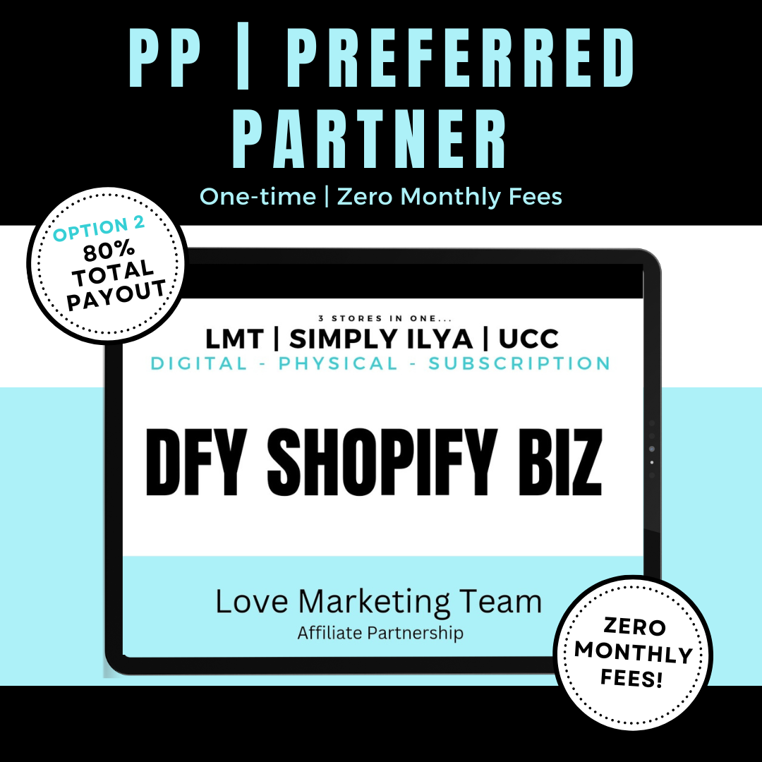 PP | Preferred Partner | DFY Affiliate Partnership