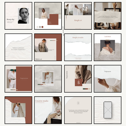 SOCIAL MEDIA | Waimea Template Bundle | 32 EYE-CATCHING STORIES + SQUARE POSTS