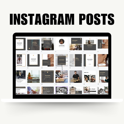 SOCIAL MEDIA | Gray Minimalist & Modern Instagram Templates Bundle