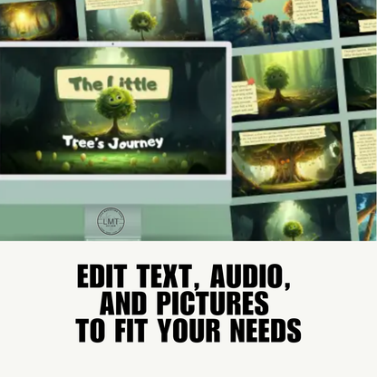 KIDS | " The Little Tree's Journey " | Editable Story-book with Audio | Canva Free