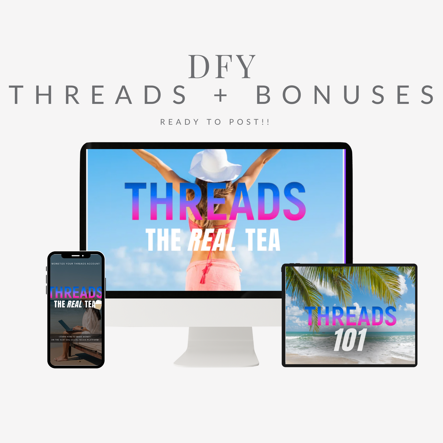 THREADS | DFY | Ready to post + Bonus Bundle