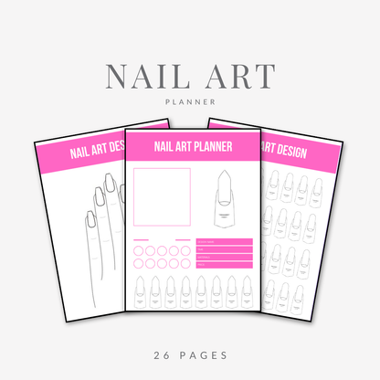 Nail Art Planner (26 Pages) | Generational Luxury | E-BOOK | PLR