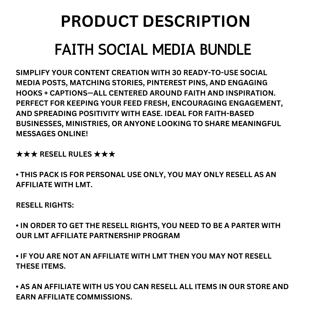 *** FAITH | Faith Social Media Bundle | Vol II | Canva Templates