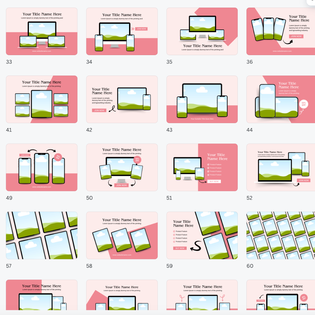 110 Multi Device Mockups | DFY | Master Resell Rights | PLR/MRR