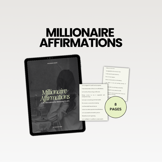 Millionaire Mindset Affirmations | DFY E-book | Master Resell Rights