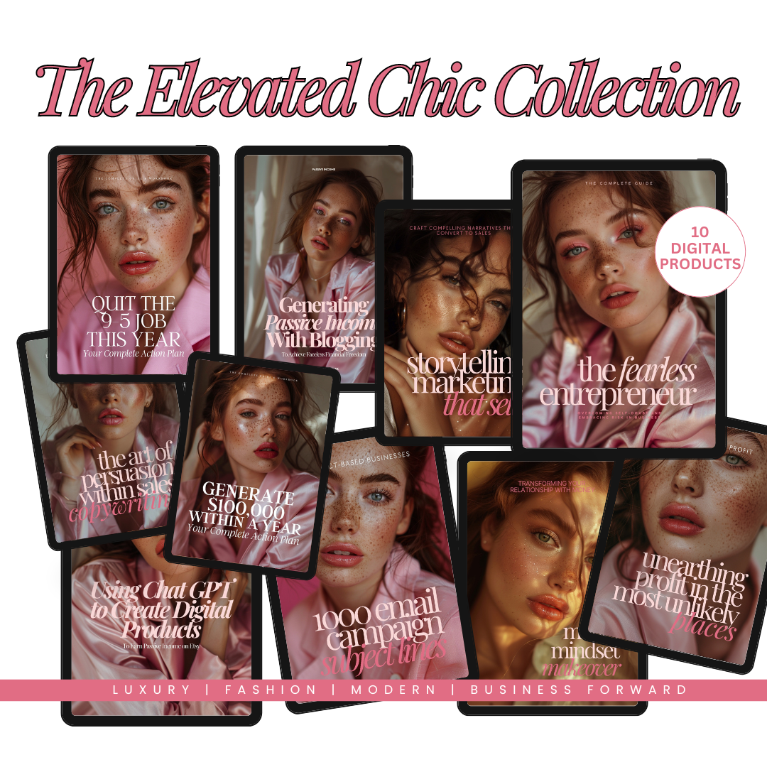 Elevated Chic Collection | Bundle of 10 MRR Products | Master Resell Rights