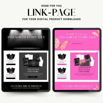 DFY LinkPage Digital Product DownloadPage | Master Resell Rights | PLR/MRR