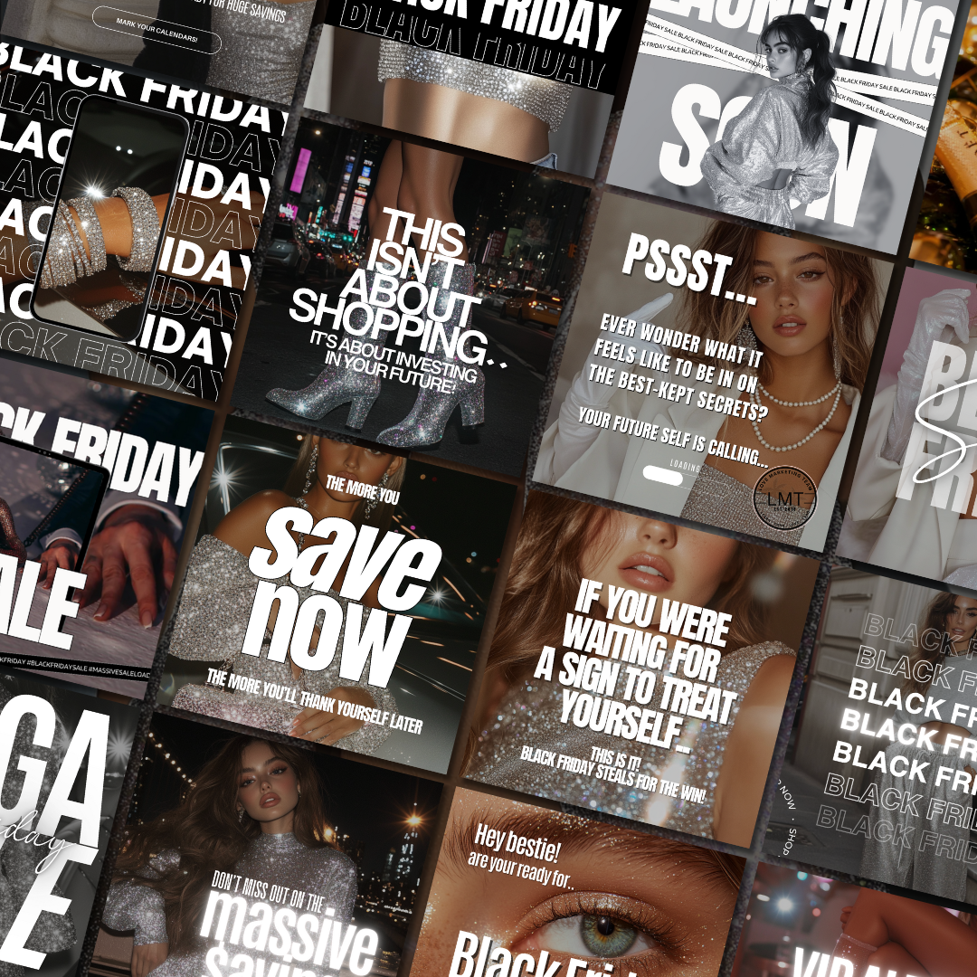 SOCIAL MEDIA | Midjourney | The Ultimate Black Friday Social Media Content Bundle