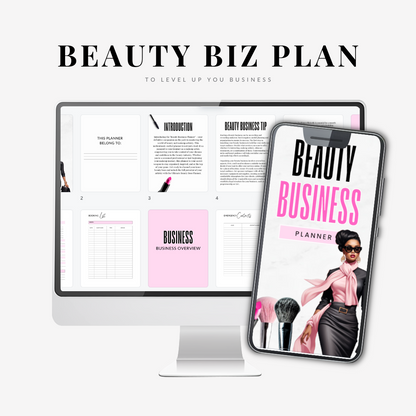 Beauty Business Planner | Beauty | E-BOOK | PLR