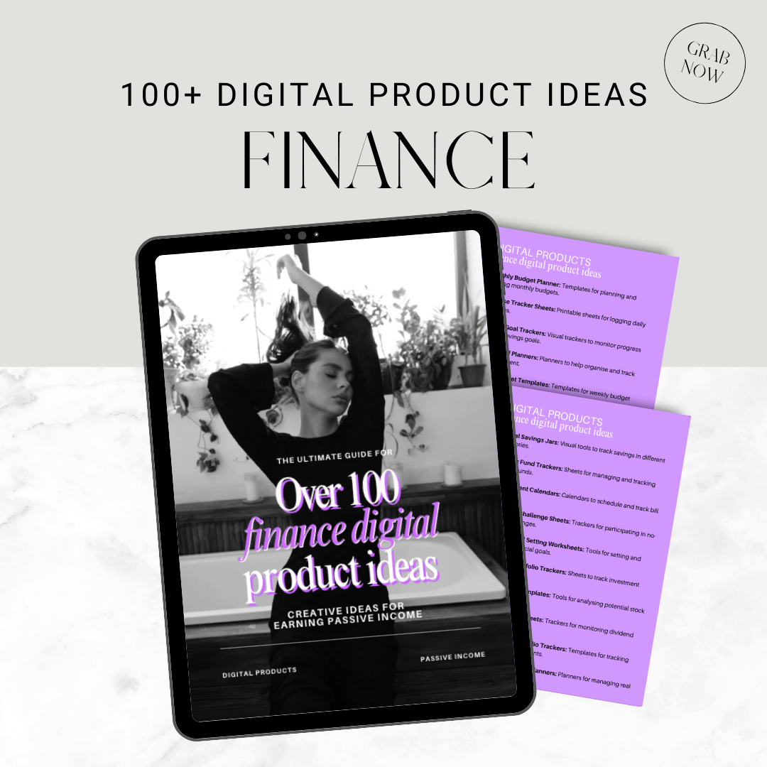 100+ Finance Digital Product Ideas