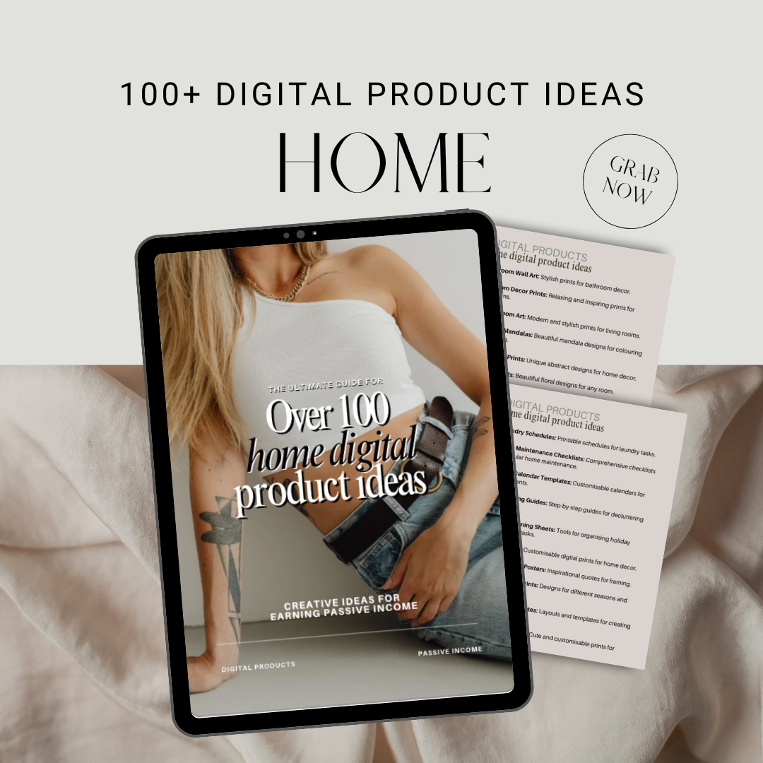 100+ Home Digital Product Ideas