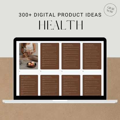 300+ Health Digital Product Ideas