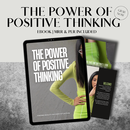 Unlock the Power of Positive Thinking Ebook - MRR & PLR Commercial License