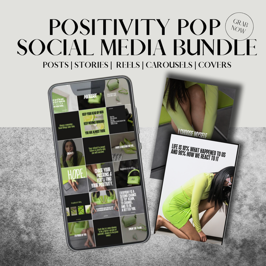 Positivity Pop Social Media Bundle - MRR | PLR | or Personal Use