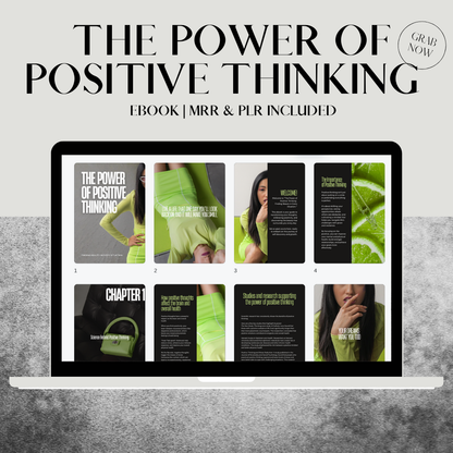 Unlock the Power of Positive Thinking Ebook - MRR & PLR Commercial License