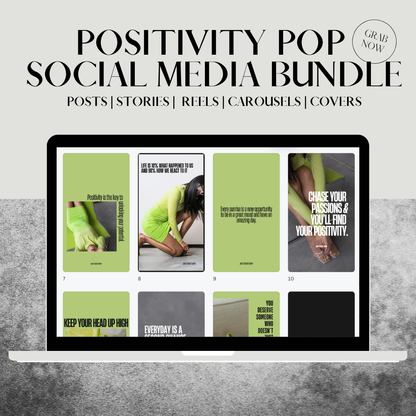 Positivity Pop Social Media Bundle - MRR | PLR | or Personal Use