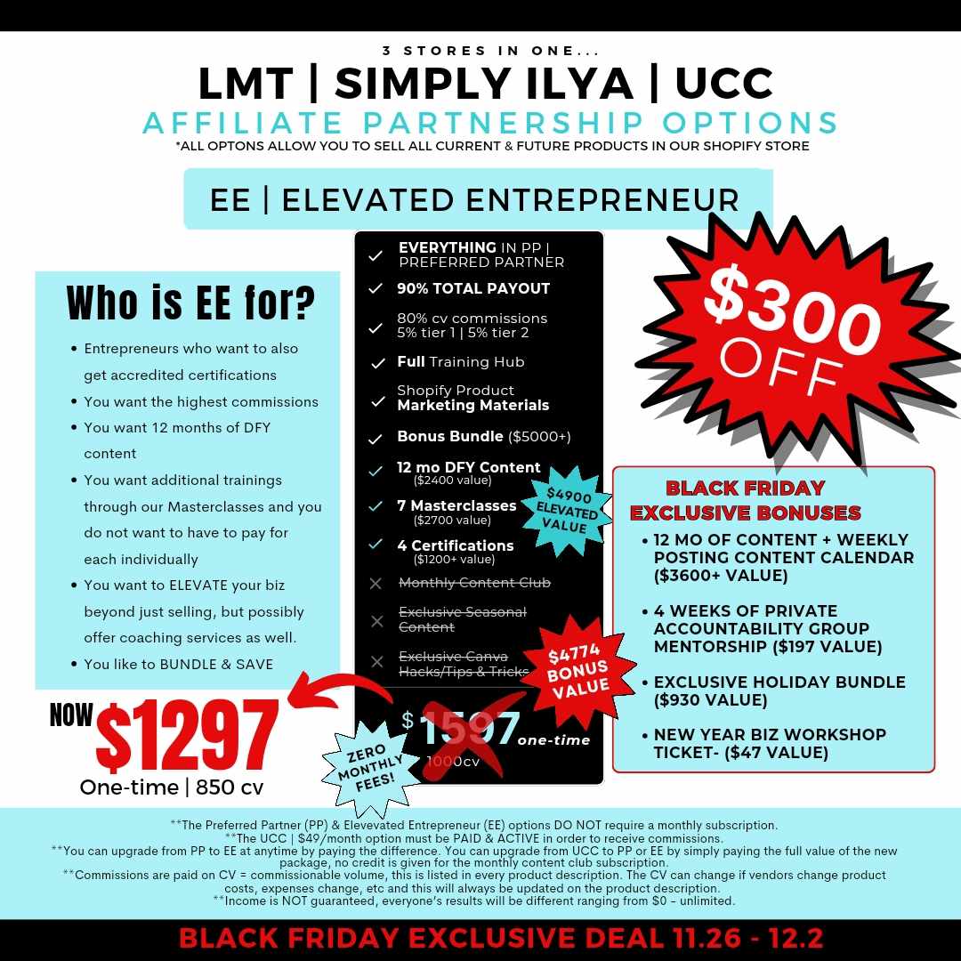 EE | Elevated Entrepreneur | DFY Affiliate Partnership