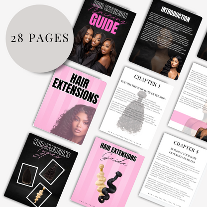 Hair Extension Training Guide | Beauty | E-BOOK | PLR