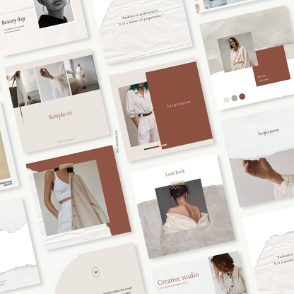 SOCIAL MEDIA | Waimea Template Bundle | 32 EYE-CATCHING STORIES + SQUARE POSTS