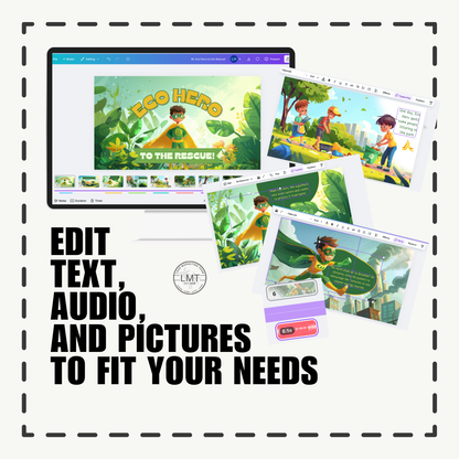 KIDS | "Eco Hero to the Rescue!" | Editable Story-book with Audio | Canva Free