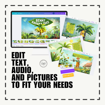 KIDS | "Benny the Banana Tree" | Editable Story-book with Audio | Canva Free