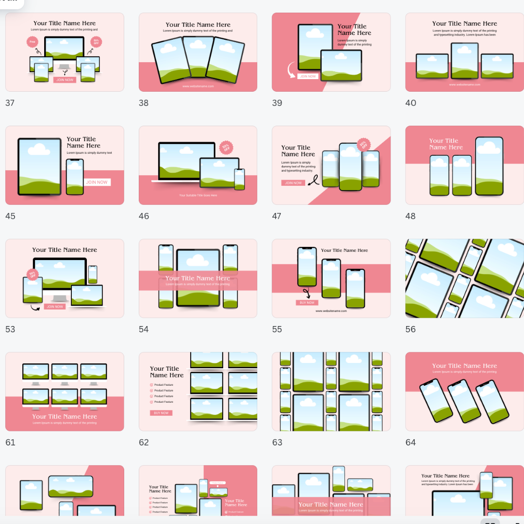 110 Multi Device Mockups | DFY | Master Resell Rights | PLR/MRR