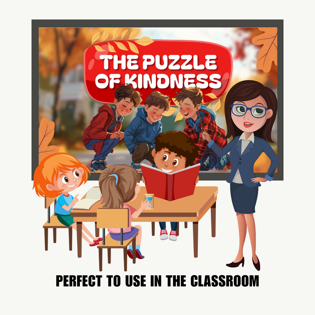 KIDS | "The Puzzle of Kindness" | Editable Story-book with Audio | Canva Free