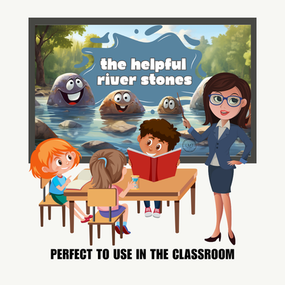 KIDS | "The Helpful River Stones" | Editable Story-book with Audio | Canva Free