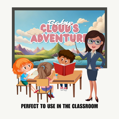 KIDS | "Baby Cloud's Adventure" | Editable Story-book with Audio | Canva Free