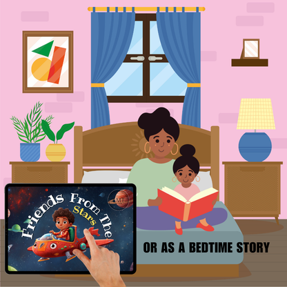 KIDS | "Friends from the stars" | Editable Story-book with Audio | Editable in Canva