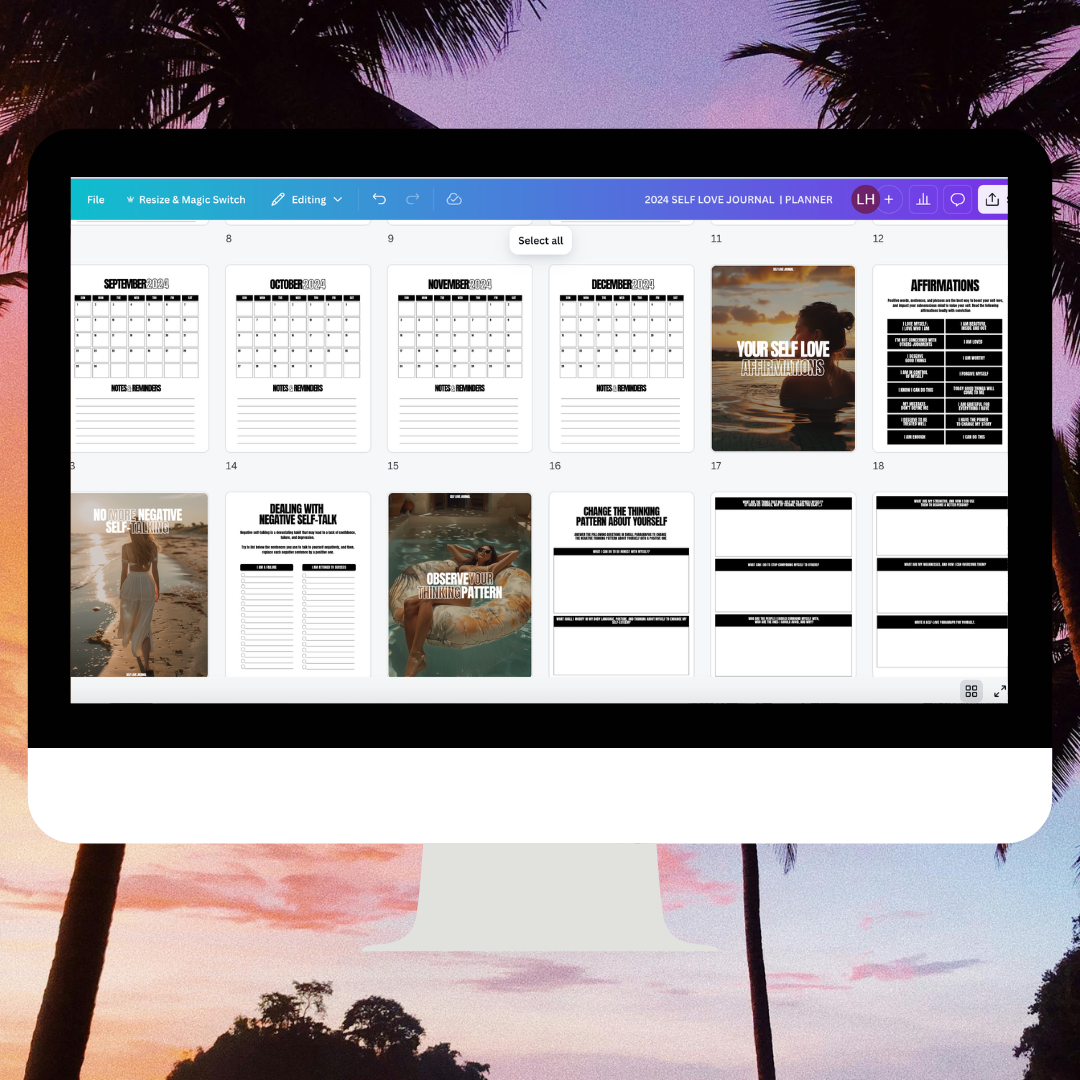 2024 SELF LOVE JOURNAL  | PLANNER | MRR/PLR