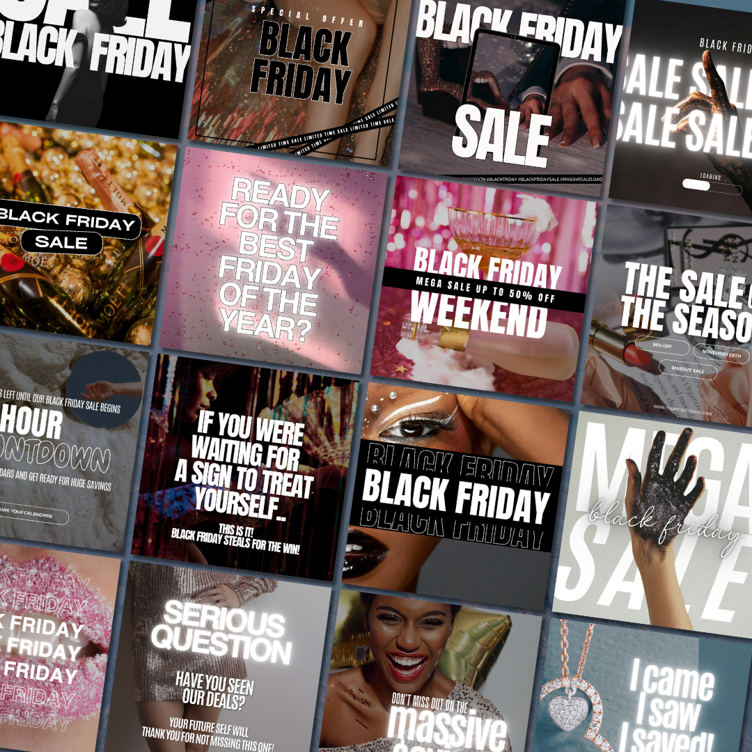 SOCIAL MEDIA | The Ultimate Black Friday Social Media Content Bundle