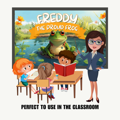 KIDS | "Freddy the Proud Frog" | Editable Story-book with Audio | Canva Free