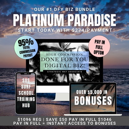 PLATINUM PARADISE | PAY IN FULL | $300 GC + SAVE $50*