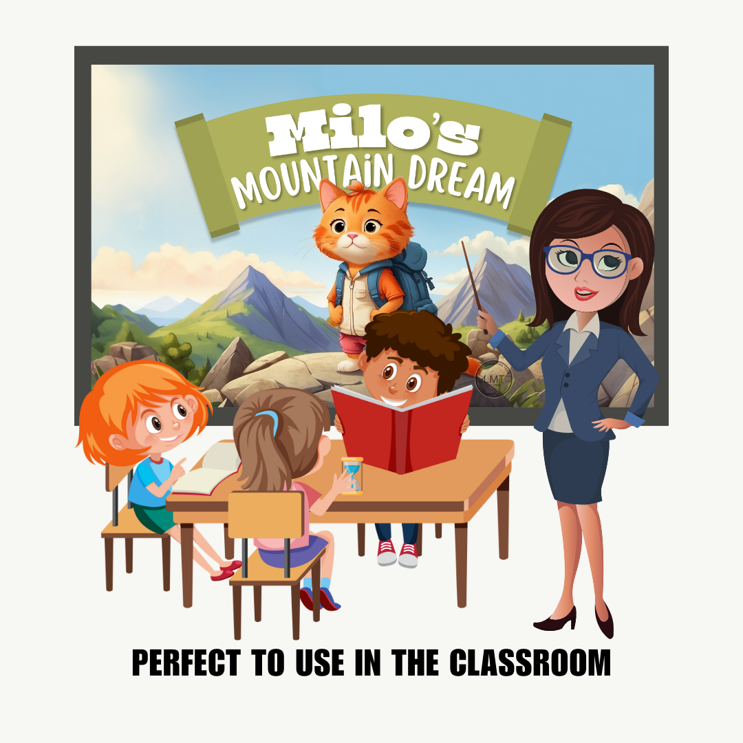 KIDS | "Milo's Mountain Dream" | Editable Story-book with Audio | Canva Free