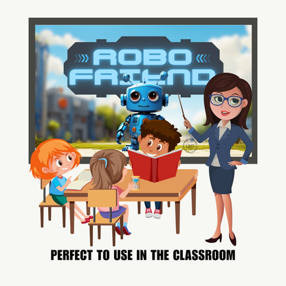 KIDS | "Robo Friends" | Editable Story-book with Audio | Canva Free