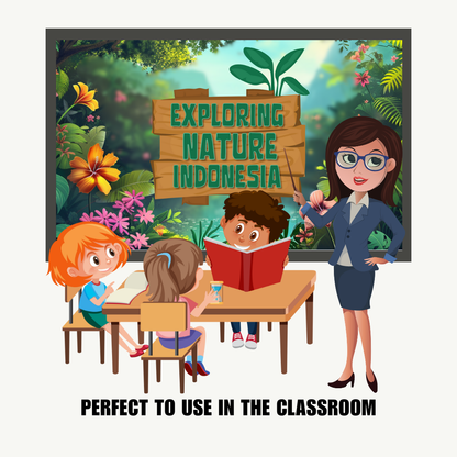 KIDS | "Exploring Nature in Indonesia" | Editable Story-book with Audio | Canva Free