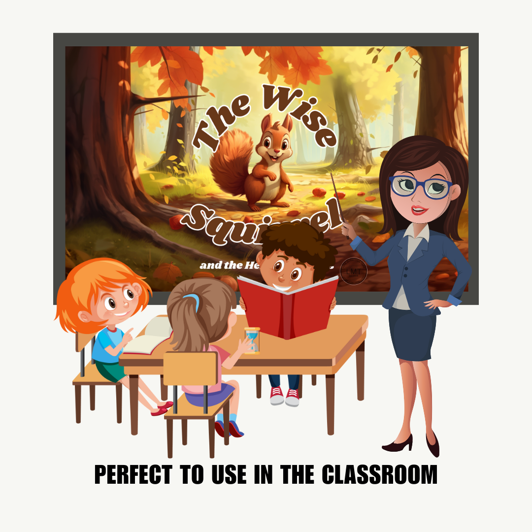 KIDS | "The Wise Squirrel and the Helpful Friends" | Editable Story-book with Audio | Canva Free