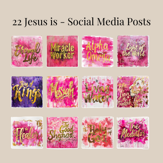 Jesus Is | 22 Social Media Posts | Faith