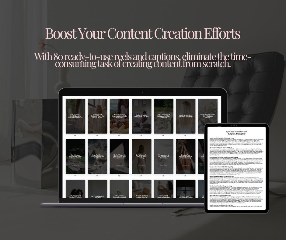 Life & Mindset Reels & Captions DFY - Videos + Captions + My Mockups (Website Images) - MRR