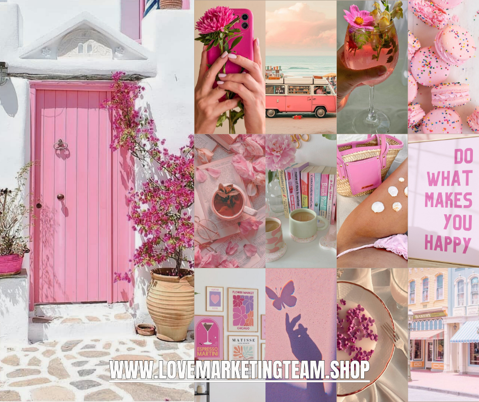 170+ PINK AESTHETICS POSTS + STORIES |  MRR |  Master Resell Rights