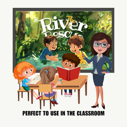 KIDS | "The River Rescue" | Editable Story-book with Audio | Canva Free