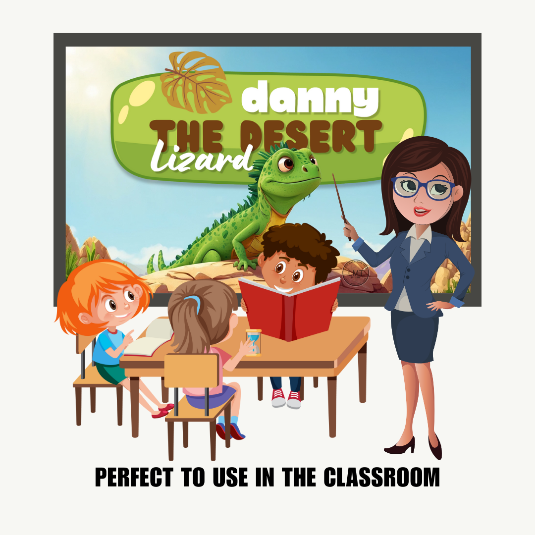 KIDS | "Danny the Desert Lizard" | Editable Story-book with Audio | Canva Free