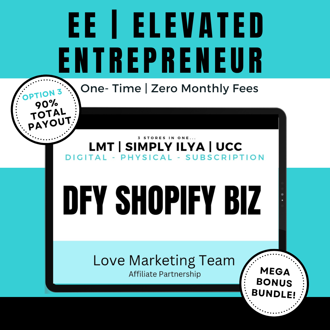 EE | Elevated Entrepreneur | DFY Affiliate Partnership