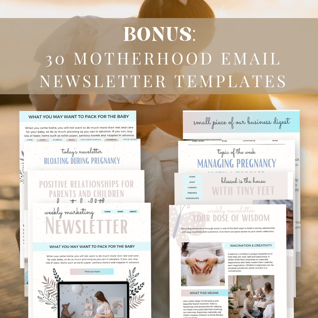 Mindful Mom Life MEGA Bundle | 380+ Video Reels | Stories | E-book | PLR  | MRR