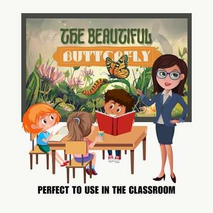 KIDS | "The Beautiful Butterfly" | Editable Story-book with Audio | Canva Free