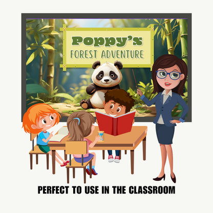 KIDS | "Poppy's Forest Adventure" | Editable Story-book with Audio | Canva Free