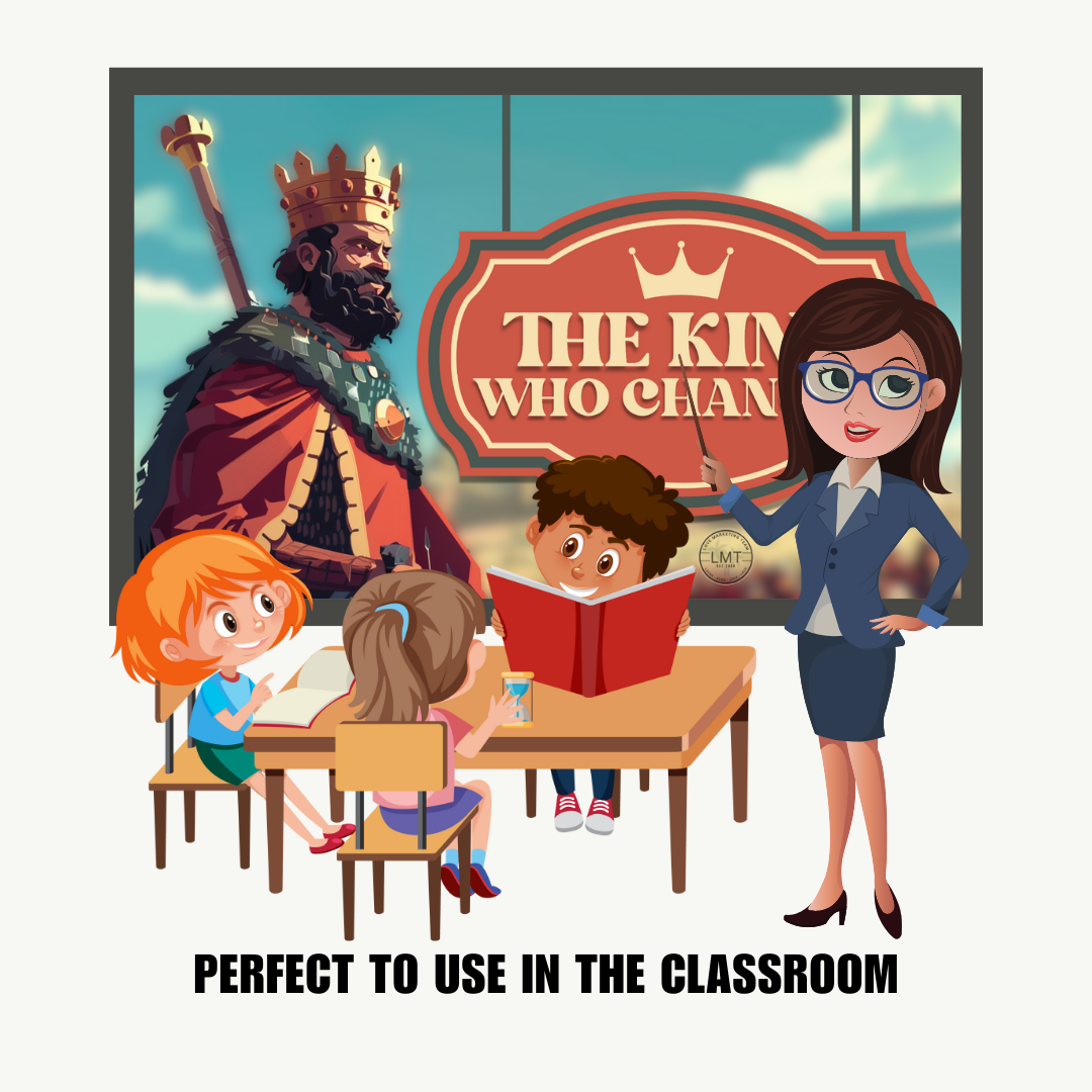 KIDS | "The King Who Changed" | Editable Story-book with Audio | Canva Free