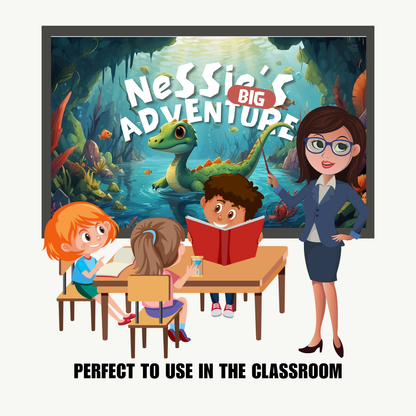 KIDS | "Nessie's Big Adventure" | Editable Story-book with Audio | Canva Free