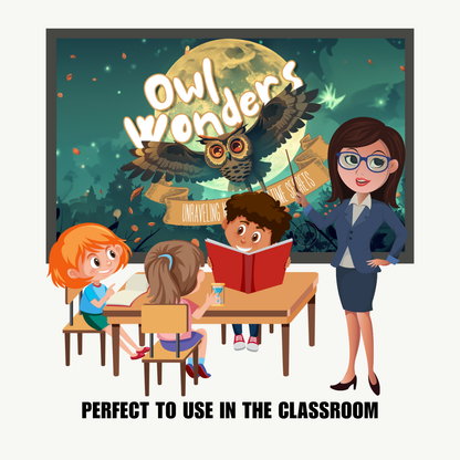 KIDS | "Owl Wonders" | Editable Story-book with Audio | Canva Free